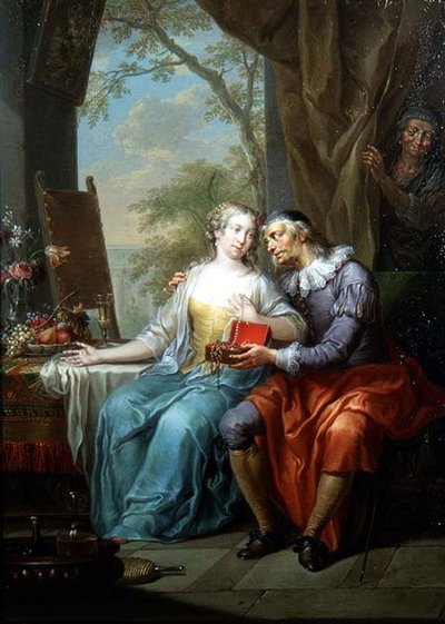 Allegorier om ulik kjærlighet (et par) av Frans Christoph Janneck