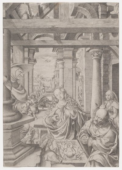 Hyrdenes tilbedelse, ca. 1522-25. av Frans Crabbe van Espleghem