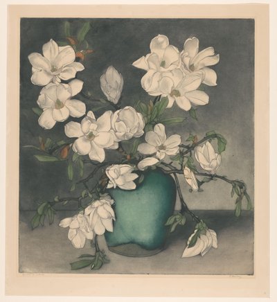 Magnoliataket av Frans Everbag (signed by artist)
