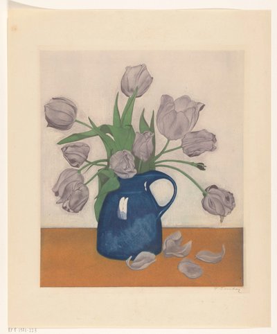 Tulipaner i en mugge av Frans Everbag (signed by artist)