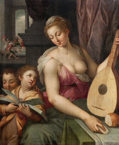 Allegori av musikk, ca. 1575 av Frans Floris