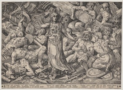 Seier omgitt av fanger og trofeer av Frans Floris the Elder