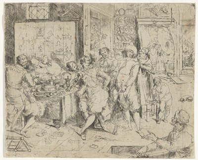 Den fortapte sønn sløser bort arven sin av Frans Francken (III)