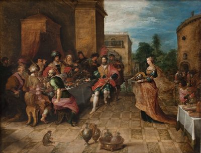 Herodes bankett. Salome presenterer hodet til døperen Johannes av Frans Francken d.Y.