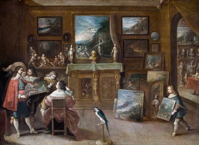 Et besøk hos kunsthandleren av Frans Francken the Younger