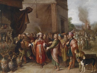 Croesus viser Solon sine skatter av Frans Francken the Younger