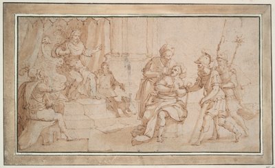 Blindingen av Zaleucus av Locri av Frans Francken the Younger