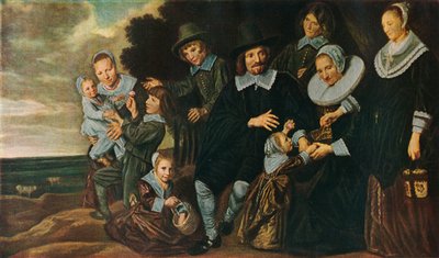En familiegruppe i et landskap, 1647-50 av Frans Hals