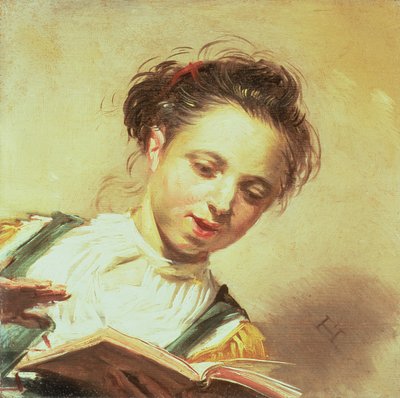 En jente som synger av Frans Hals
