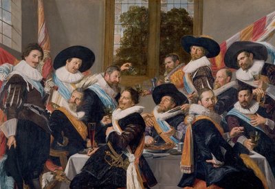 Bankett for offiserene i Calivermens borgergarde av Frans Hals