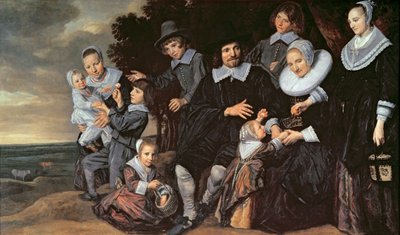 Familiegruppe i et landskap, ca. 1647-50 av Frans Hals