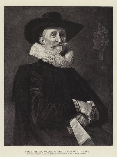 Johann van Loo, oberst for bueskytterne i St. George av Frans Hals