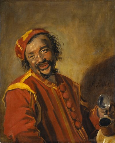 Smilende mann med mugge, kjent som Peeckelhaeringh av Frans Hals