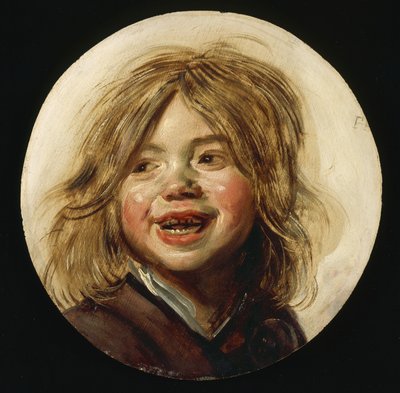 Laughing Child, ca. 1620-5 (olje på tre) av Frans Hals