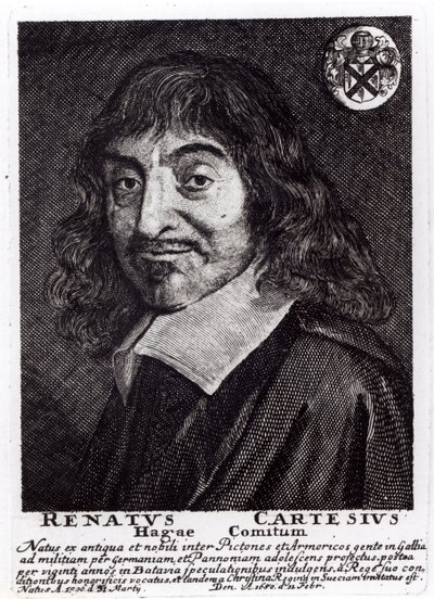 Portrett av Rene Descartes (1596-1650) av Frans Hals