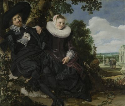 Portrett av et par, sannsynligvis Isaac Abrahamsz Massa og Beatrix van der Laen, ca. 1622 (olje på lerret) av Frans Hals