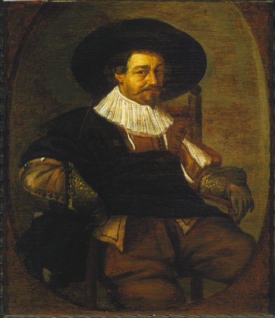 Portrett av en mann av Frans Hals
