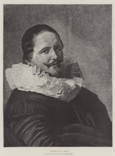 Portrett av en mann av Frans Hals