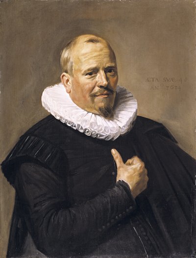 Portrait of a Man, 1634 (olje på eikepanel) av Frans Hals
