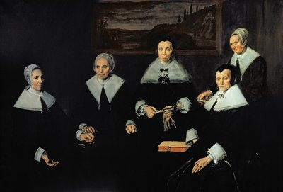 The Regentesses of the Old Men's Almhouse, Haarlem, 1664 av Frans Hals