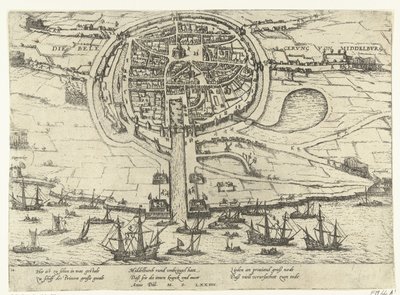Beleiring av Middelburg, 1574 av Frans Hogenberg