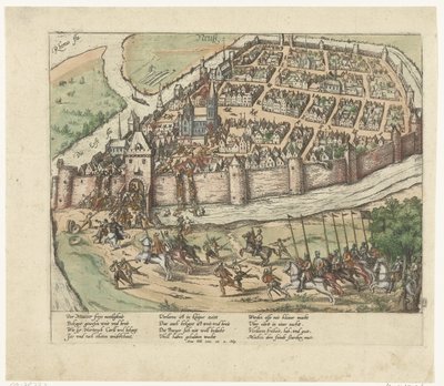 Tar Neuss, 1585 Serie 9: nederlandske og tyske begivenheter, 1583-1587 (serietittel) av Frans Hogenberg