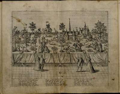 Bryllupet til hertug John William av Jülich-Cleves-Berg og Jakobea av Baden, 1585 av Frans Hogenberg
