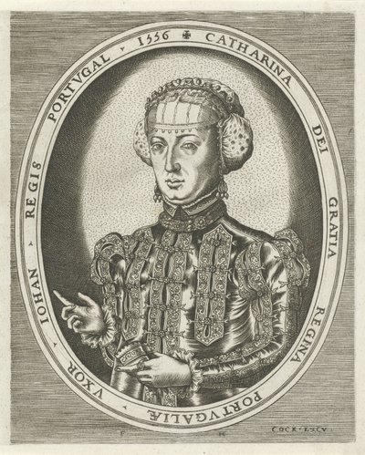 Portrett av Catherine av Habsburg Portretter av konger, dronninger, prinser og prinsesser (serietittel) av Frans Huys