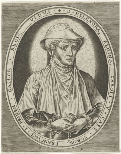 Portrett av Eleanor av Habsburg Portretter av konger, dronninger, prinser og prinsesser (serietittel) av Frans Huys