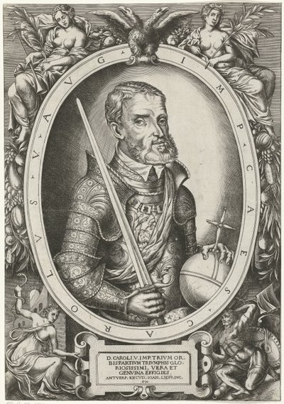 Portrett av Karel V av Habsburg av Frans Huys