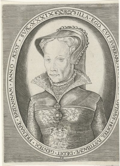 Portrett av Mary I Portretter av konger, dronninger, prinser og prinsesser (serietittel) av Frans Huys
