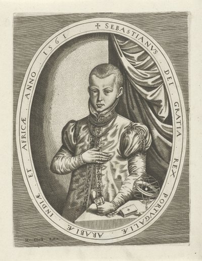 Portrett av Sebastian I av Portugal Portretter av konger, dronninger, prinser og prinsesser (serietittel) av Frans Huys