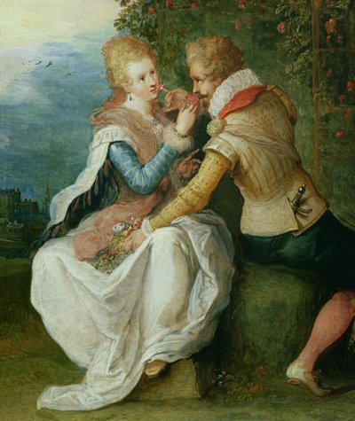 To elskere i en hage av Frans II Francken the Younger