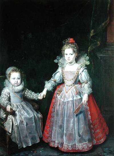 Philippe Emmanuel de Croy og hans søster Marie av Frans II Pourbus