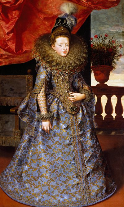 Portrett av Margherita av Savoy, av Frans Pourbus den yngre, olje på lerret av Frans II Pourbus