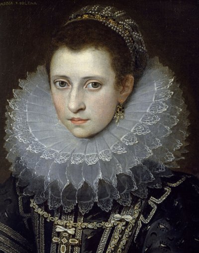 Portrett av en gentlewoman (såkalt Anne Boleyn) av Frans II Pourbus