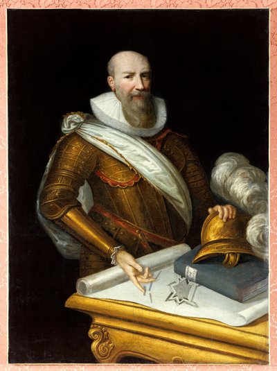 Portrett av den første hertugen av Sully som Superintendent of Fortifications. Maximilian av Bethune, hertug av Sully av Frans II Pourbus