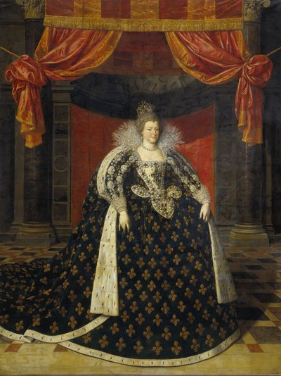 Marie de Medici, ca. 1610 av Frans II studio of Pourbus