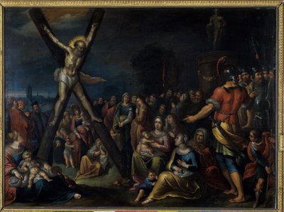 St Andrew on the Cross (olje på kobber) av Frans II the Younger Francken