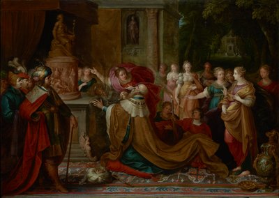 Salomos avgudsdyrkelse av Frans II the Younger Francken