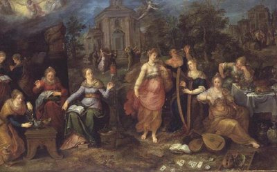 Lignelsen om de vise og tåpelige jomfruer av Frans II the Younger Francken