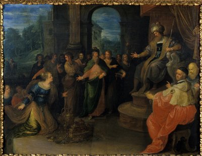 Dronningen av Saba før Salomo, før 1640 av Frans II the Younger Francken