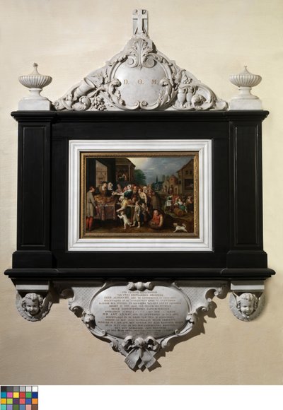 The Seven Works of Mercy (olje på panel) av Frans II the Younger Francken