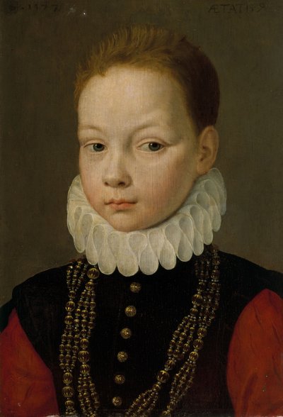 Portrett av en ni år gammel gutt av Frans I Pourbus
