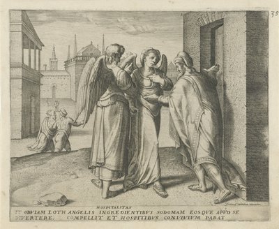 Lot og de to englene Gjestfrihet (tittel på objekt) History of Destiny (serietittel) av Frans Menton
