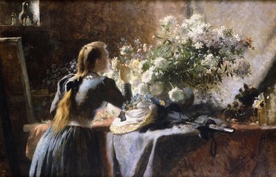 Besøker studioet av Frans Mortelmans