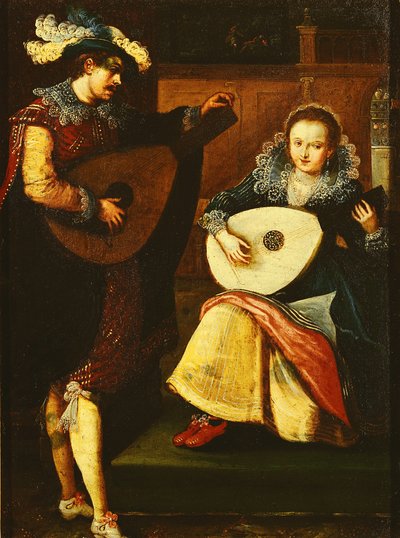 De fem sansene: Hørsel av Frans Pourbus the Younger