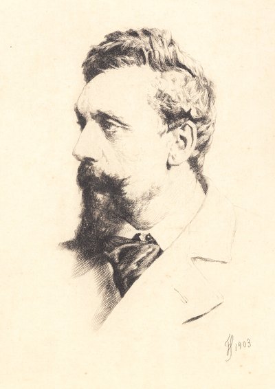 Portrett av Carl Bloch av Frans Schwartz