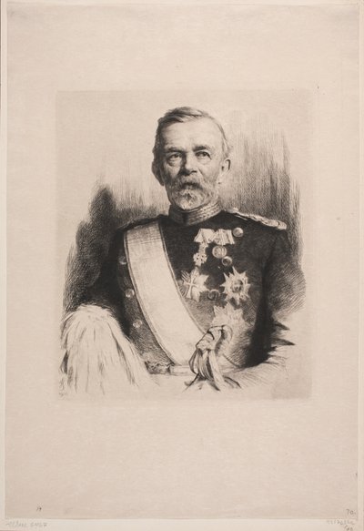 Portrett av generalmajor L. Koefoed av Frans Schwartz
