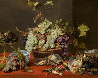 Stilleben med druer og vilt av Frans Snyders